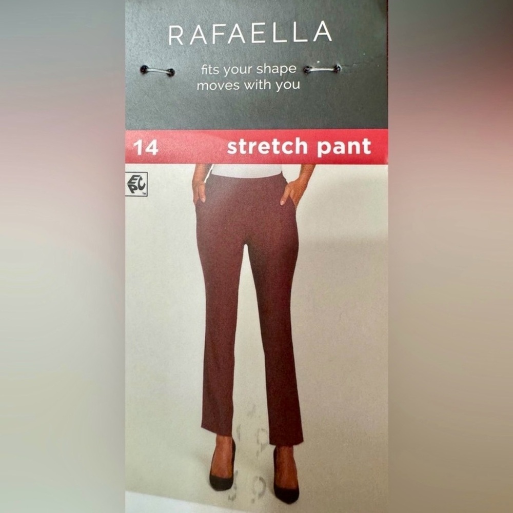 Rafaella Women's Stretch Pants in Maroon